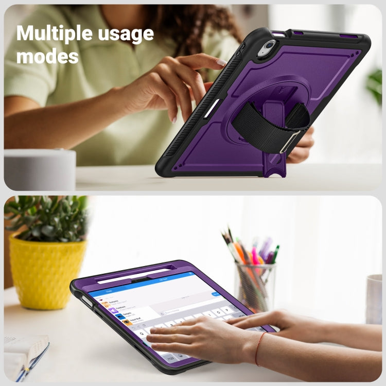 For iPad Air 11 2026 / 2025 / 2024 Honeycomb Hand Grip Turntable Stand Tablet Case