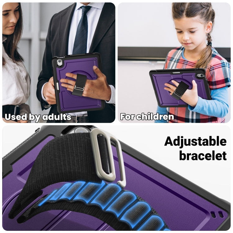 For iPad Air 11 2026 / 2025 / 2024 Honeycomb Hand Grip Turntable Stand Tablet Case