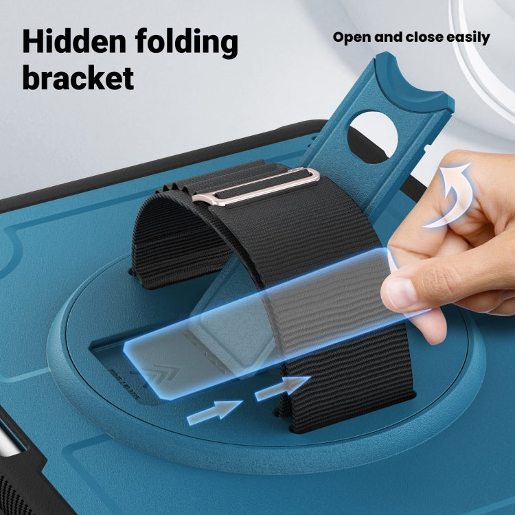 For iPad Air 13 2026 / 2025 / 2024 Honeycomb Hand Grip Turntable Stand Tablet Case