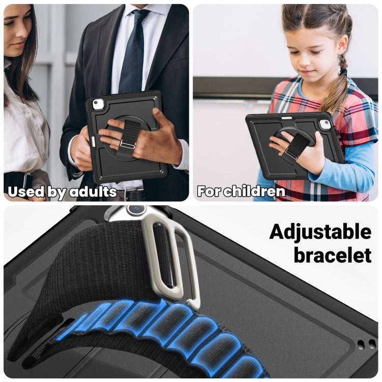 For iPad Air 13 2026 / 2025 / 2024 Honeycomb Hand Grip Turntable Stand Tablet Case