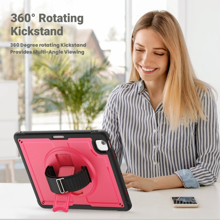 For iPad Air 13 2026 / 2025 / 2024 Honeycomb Hand Grip Turntable Stand Tablet Case