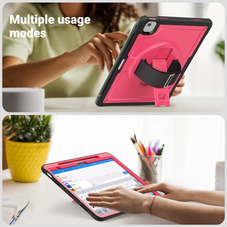 For iPad Air 13 2026 / 2025 / 2024 Honeycomb Hand Grip Turntable Stand Tablet Case