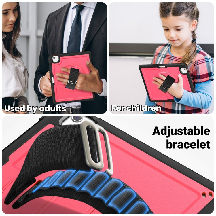 For iPad Air 13 2026 / 2025 / 2024 Honeycomb Hand Grip Turntable Stand Tablet Case