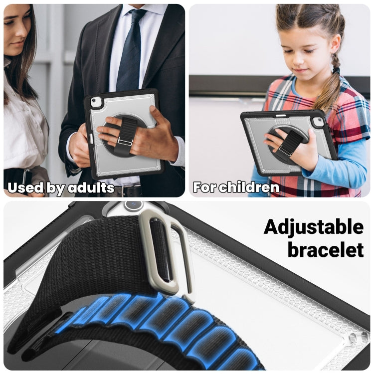 For iPad Air 13 2026 / 2025 / 2024 Honeycomb Hand Grip Turntable Stand Tablet Case