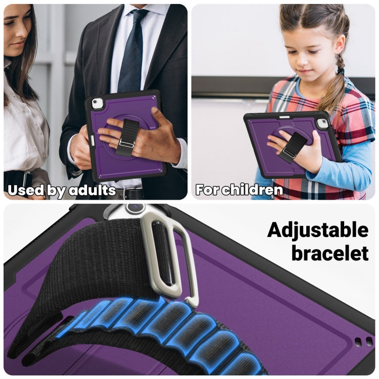 For iPad Air 13 2026 / 2025 / 2024 Honeycomb Hand Grip Turntable Stand Tablet Case