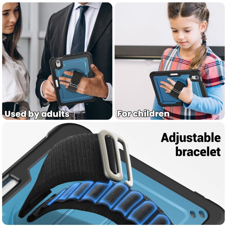 For iPad mini 2024 / mini 6 Honeycomb Hand Grip Turntable Stand Tablet Case