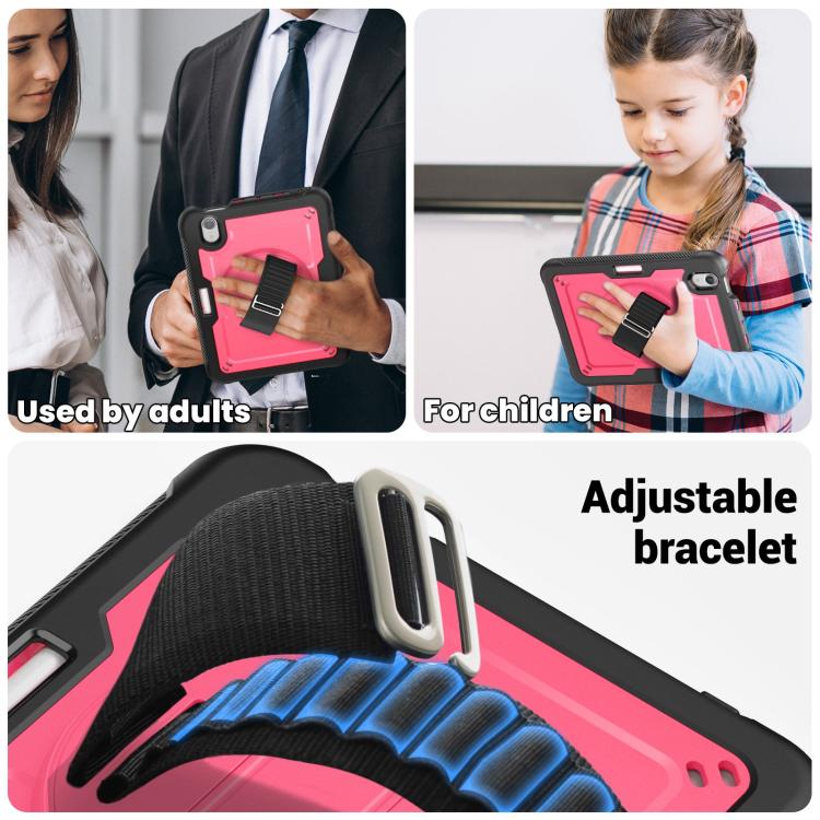 For iPad mini 2024 / mini 6 Honeycomb Hand Grip Turntable Stand Tablet Case