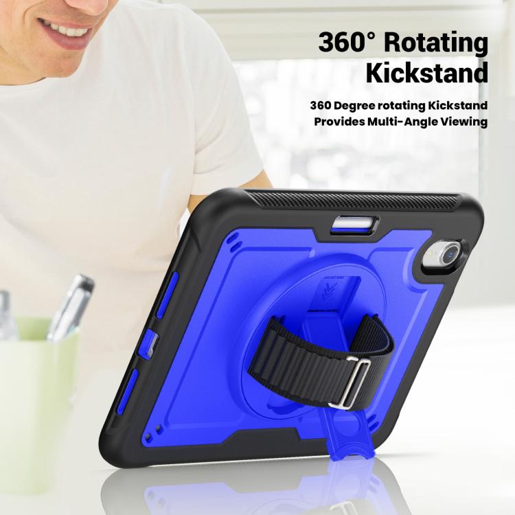 For iPad mini 2024 / mini 6 Honeycomb Hand Grip Turntable Stand Tablet Case