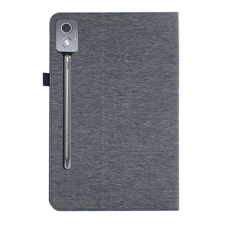 For Lenovo Tab P12 12.7 2025 Fabric Texture Horizontal Flip Leather Tablet Case