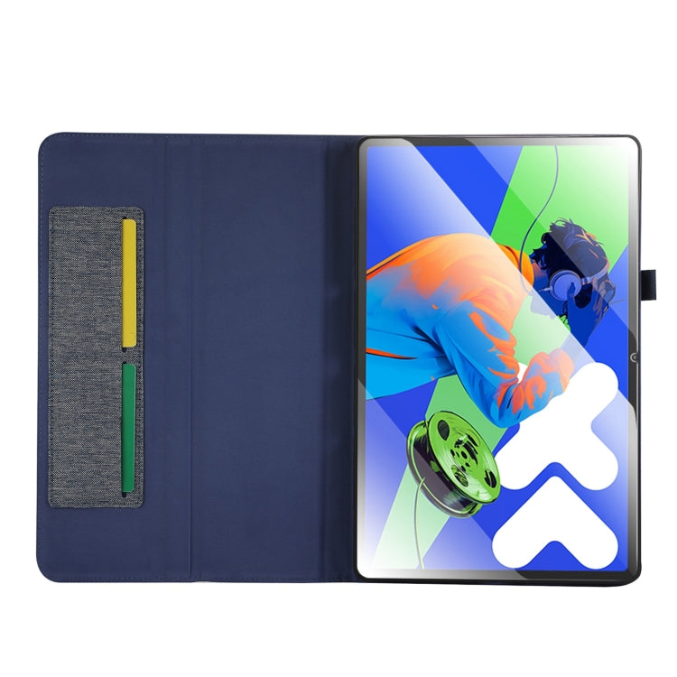 For Lenovo Tab P12 12.7 2025 Fabric Texture Horizontal Flip Leather Tablet Case
