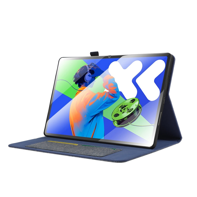 For Lenovo Tab P12 12.7 2025 Fabric Texture Horizontal Flip Leather Tablet Case