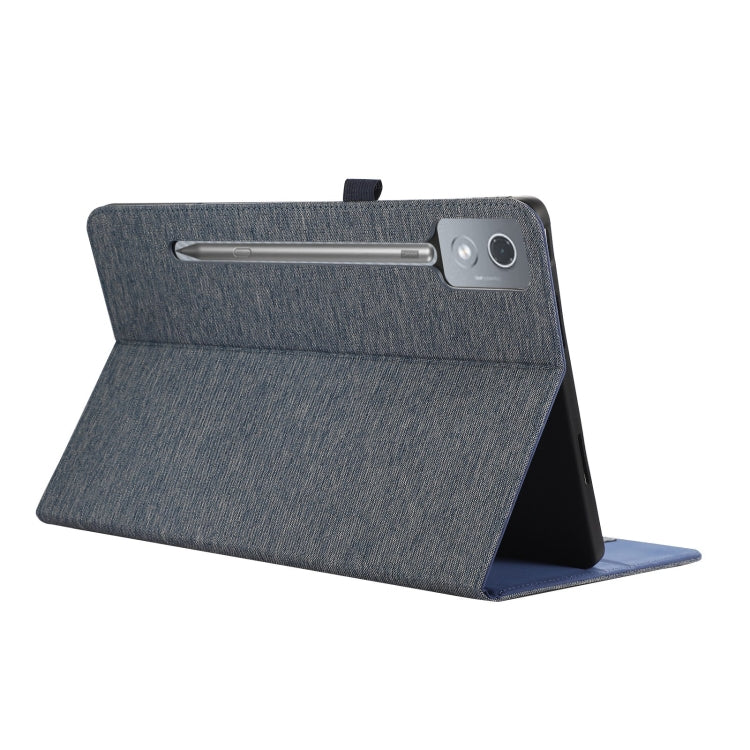 For Lenovo Tab P12 12.7 2025 Fabric Texture Horizontal Flip Leather Tablet Case