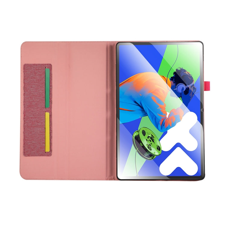 For Lenovo Tab P12 12.7 2025 Fabric Texture Horizontal Flip Leather Tablet Case