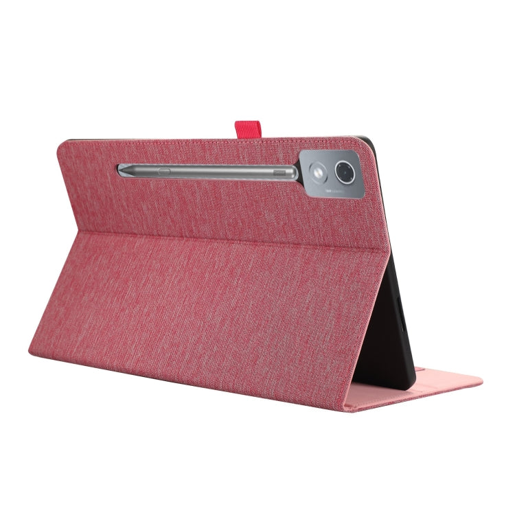 For Lenovo Tab P12 12.7 2025 Fabric Texture Horizontal Flip Leather Tablet Case