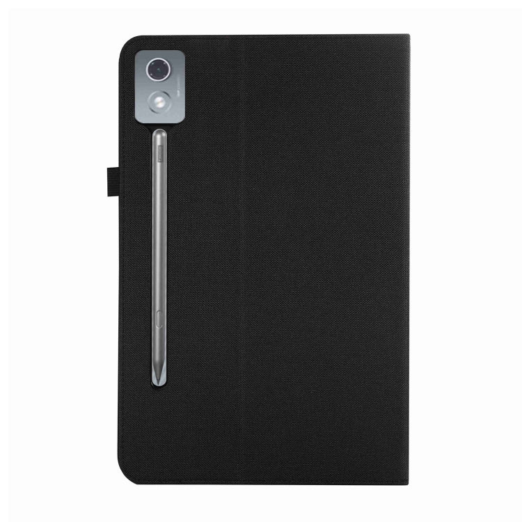 For Lenovo Tab P12 12.7 2025 Fabric Texture Horizontal Flip Leather Tablet Case