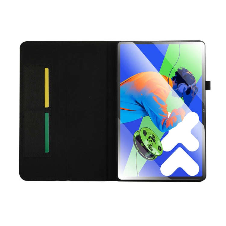 For Lenovo Tab P12 12.7 2025 Fabric Texture Horizontal Flip Leather Tablet Case