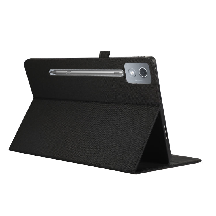For Lenovo Tab P12 12.7 2025 Fabric Texture Horizontal Flip Leather Tablet Case