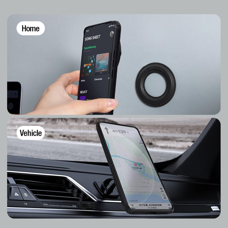 For Xiaomi 15 Ultra NILLKIN Black Mirror Prop CD Texture Mirror Precise Hole MagSafe Magnetic Phone Case