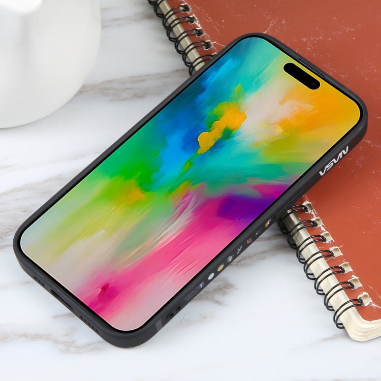 For iPhone 16 Pro Astronaut Pattern Silicone Straight Edge Phone Case