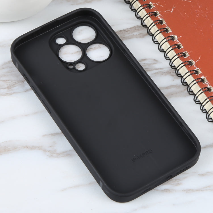For iPhone 16 Pro Astronaut Pattern Silicone Straight Edge Phone Case
