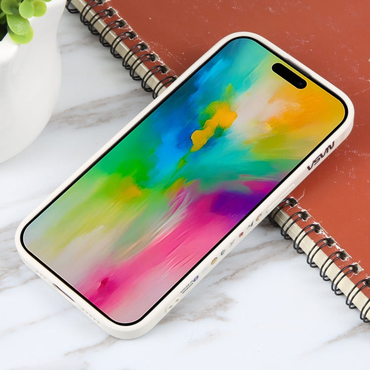 For iPhone 16 Pro Astronaut Pattern Silicone Straight Edge Phone Case