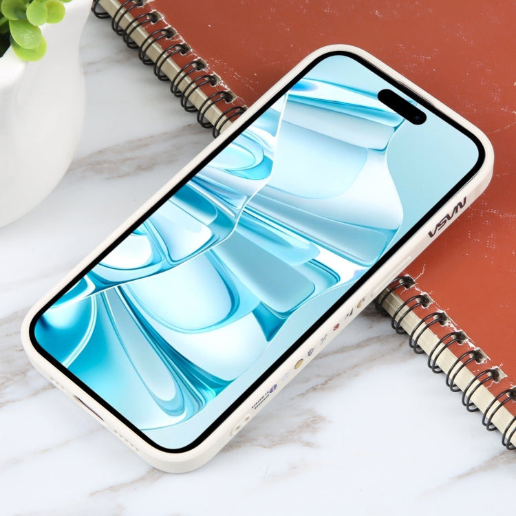 For iPhone 16 Plus Astronaut Pattern Silicone Straight Edge Phone Case