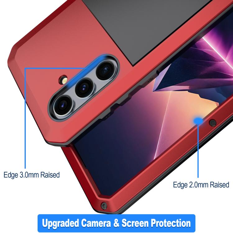 For Samsung Galaxy S25+ 5G Shockproof Life Waterproof Silicone + Zinc Alloy Phone Case