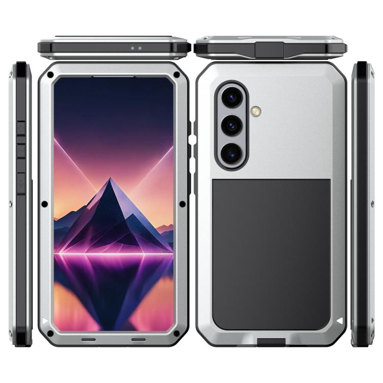 For Samsung Galaxy S25+ 5G Shockproof Life Waterproof Silicone + Zinc Alloy Phone Case