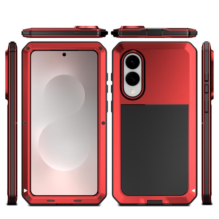For Samsung Galaxy S25 Edge 5G Shockproof Life Waterproof Silicone + Zinc Alloy Phone Case