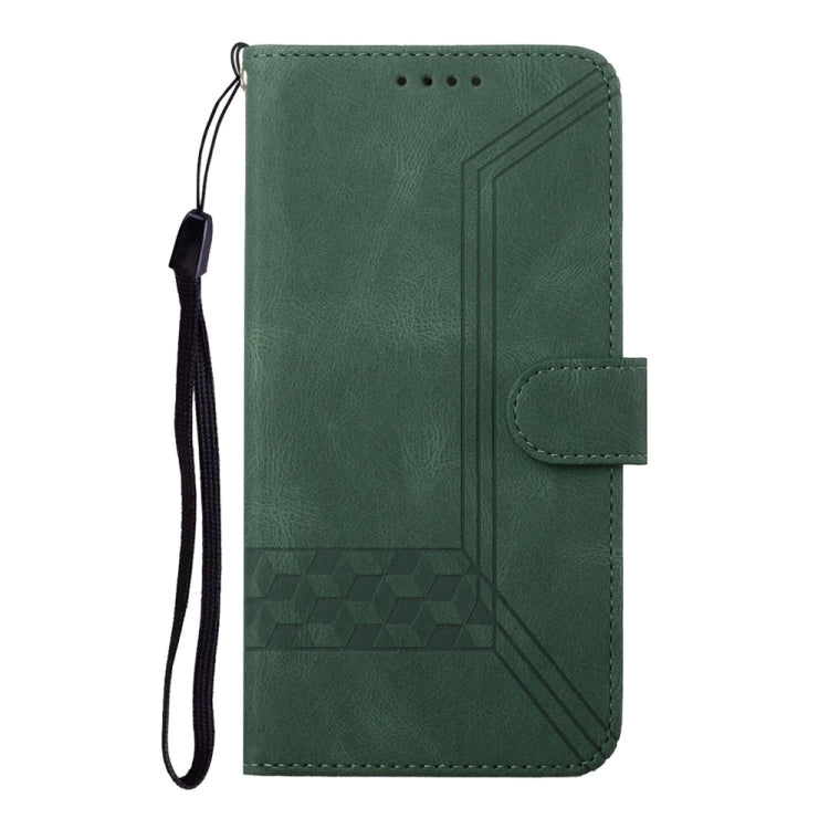 For Tecno Spark 30 4G Cubic Skin Feel Flip Leather Phone Case