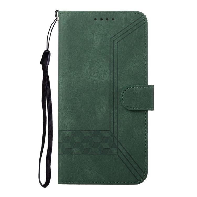 For Tecno Camon 50 4G Cubic Skin Feel Flip Leather Phone Case