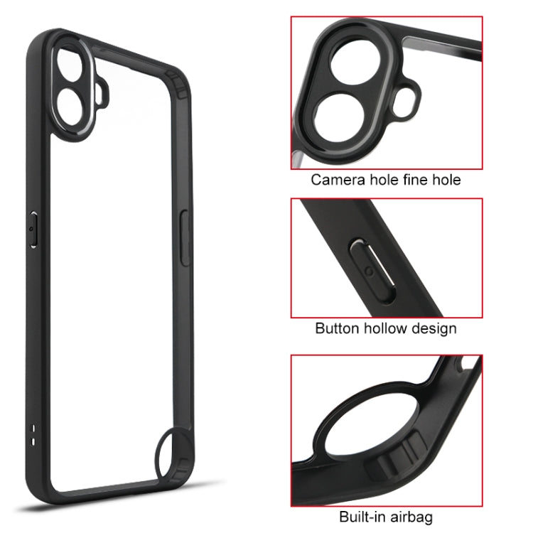 For Nothing CMF Phone 1 Frosted TPU + Transparent PC Phone Case - Transparent