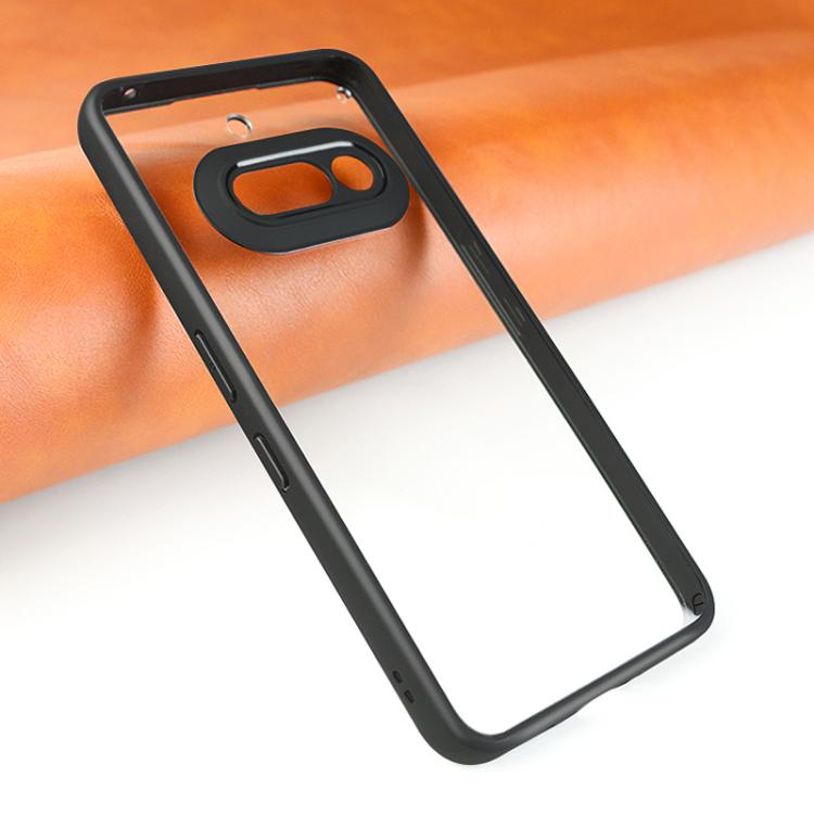 For Nothing Phone 3a Frosted TPU + Transparent PC Phone Case - Transparent