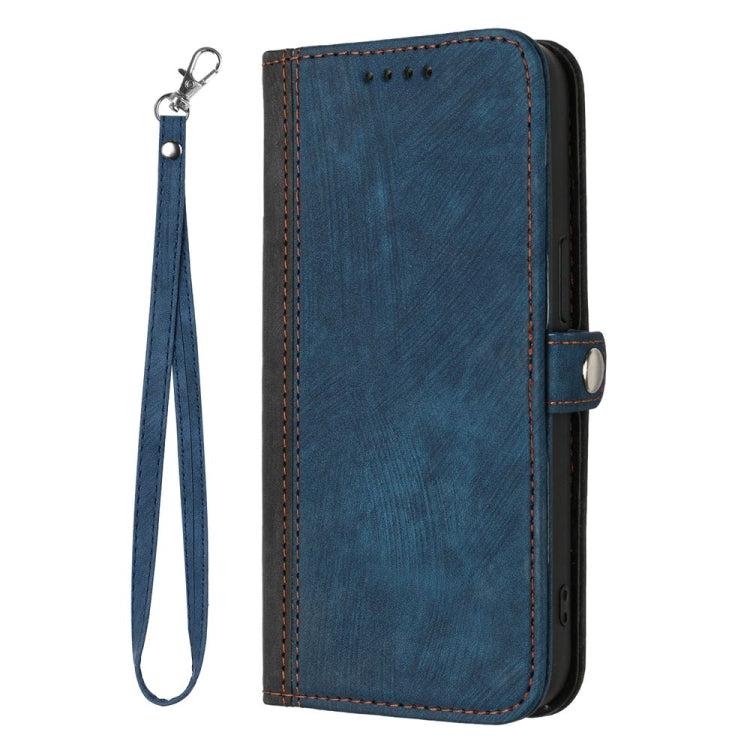 For Tecno Pova 4 Side Buckle Double Fold Hand Strap Leather Phone Case