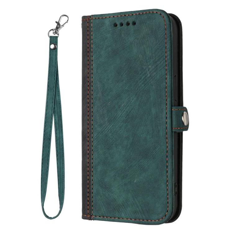 For Tecno Spark 50 4G Side Buckle Double Fold Hand Strap Leather Phone Case