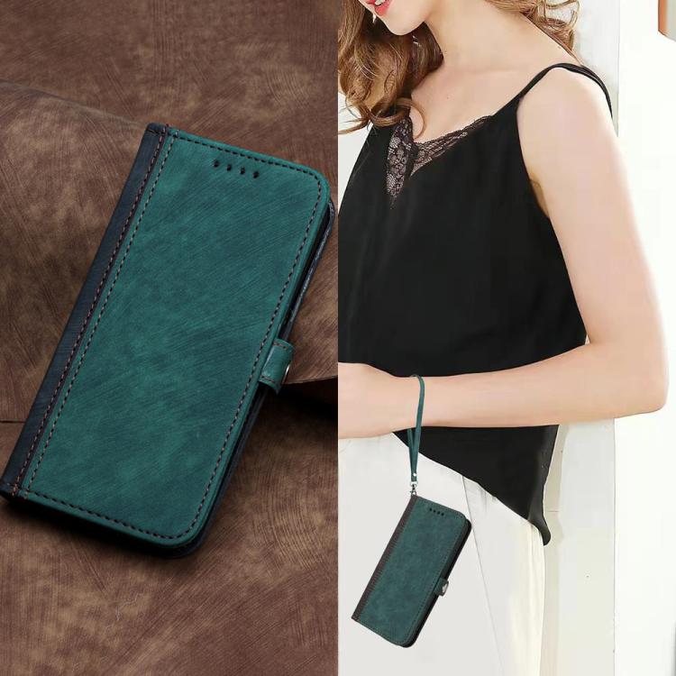 For Tecno Spark Go 3 / Pop 20 4G Side Buckle Double Fold Hand Strap Leather Phone Case