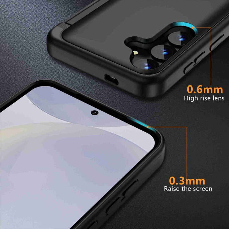 For Samsung Galaxy S21 5G 3 in 1 Flip Holder Phone Case