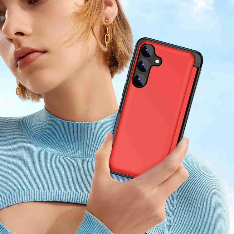 For Samsung Galaxy S21 5G 3 in 1 Flip Holder Phone Case