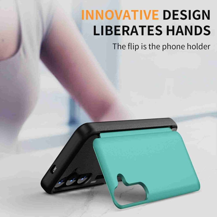 For Samsung Galaxy S21 5G 3 in 1 Flip Holder Phone Case