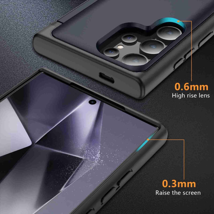 For Samsung Galaxy S21 Ultra 5G 3 in 1 Flip Holder Phone Case