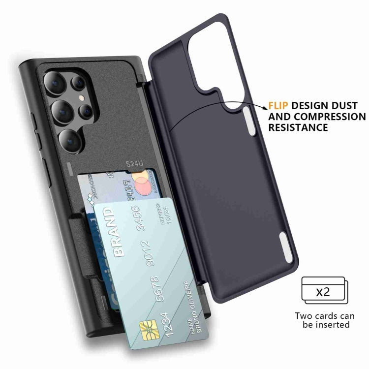 For Samsung Galaxy S21 Ultra 5G 3 in 1 Flip Holder Phone Case