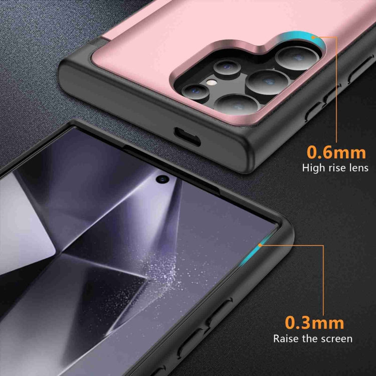 For Samsung Galaxy S21 Ultra 5G 3 in 1 Flip Holder Phone Case