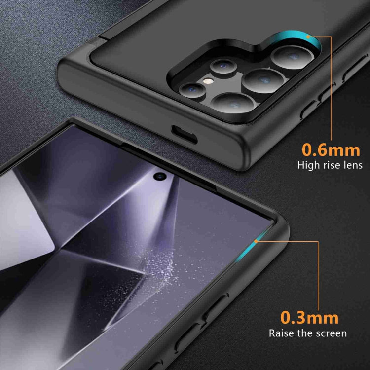 For Samsung Galaxy S21 Ultra 5G 3 in 1 Flip Holder Phone Case