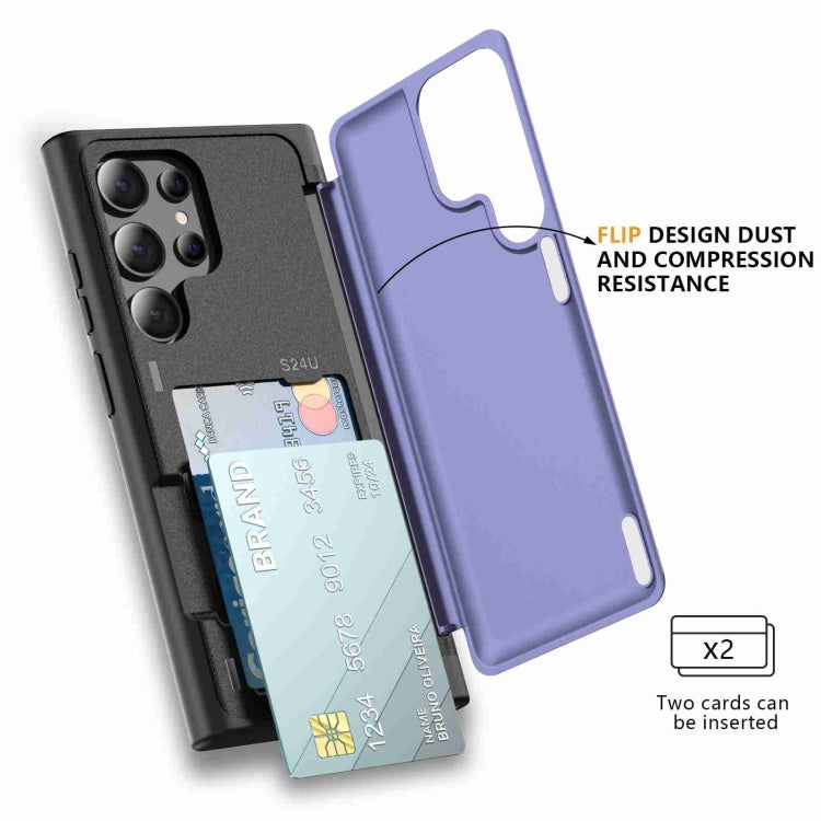 For Samsung Galaxy S21 Ultra 5G 3 in 1 Flip Holder Phone Case