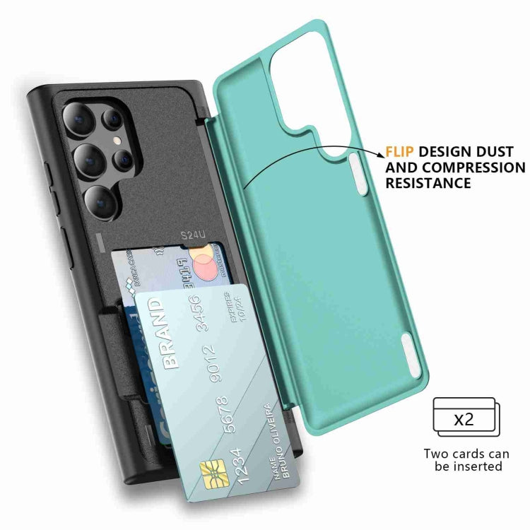 For Samsung Galaxy S21 Ultra 5G 3 in 1 Flip Holder Phone Case