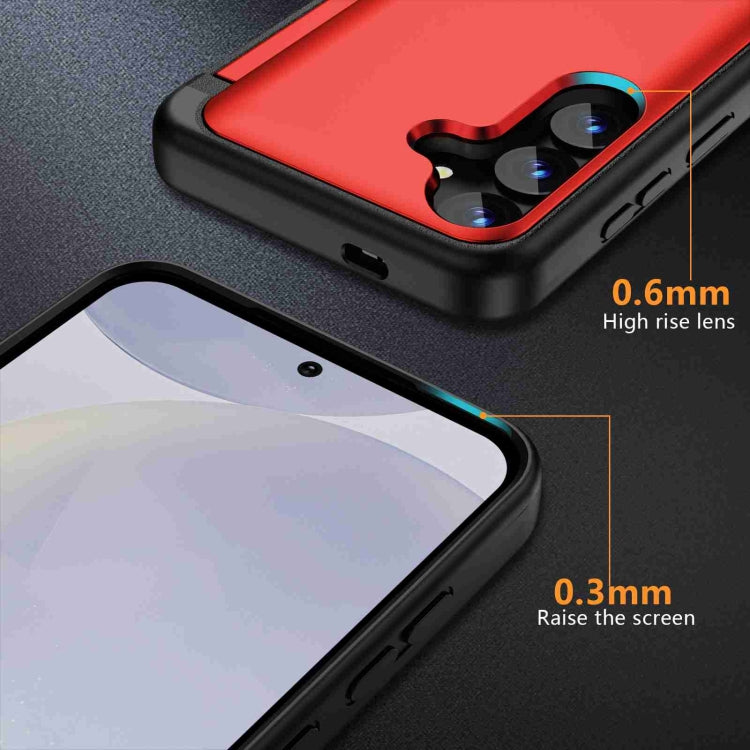 For Samsung Galaxy S22 5G 3 in 1 Flip Holder Phone Case