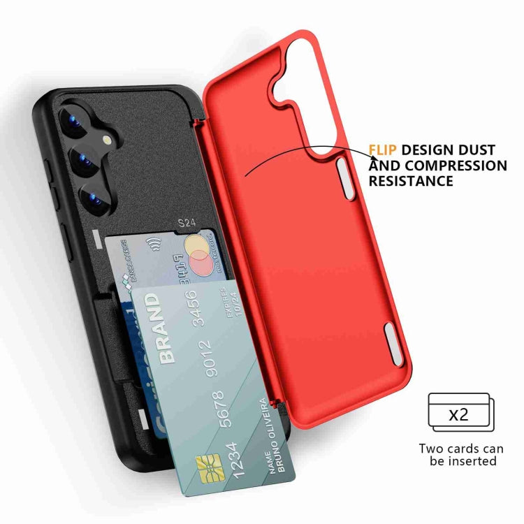 For Samsung Galaxy S22 5G 3 in 1 Flip Holder Phone Case