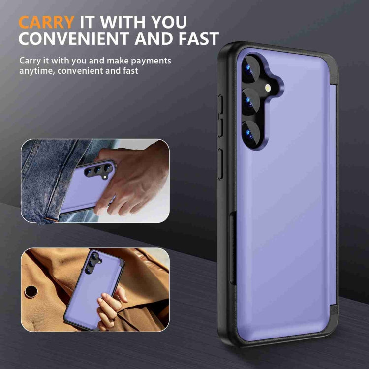 For Samsung Galaxy S22 5G 3 in 1 Flip Holder Phone Case