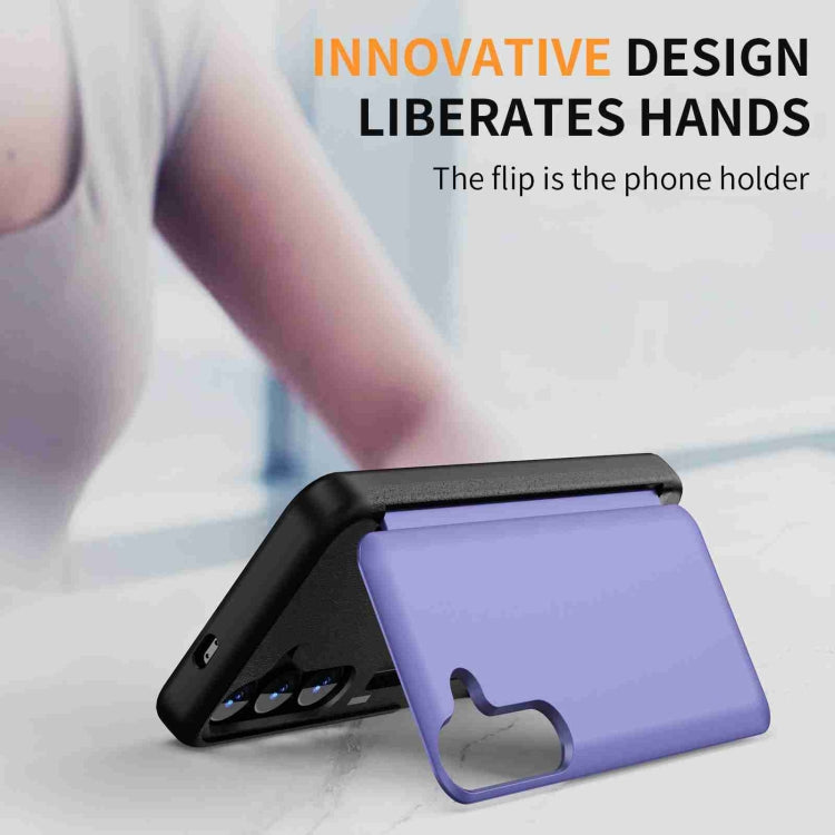 For Samsung Galaxy S22 5G 3 in 1 Flip Holder Phone Case