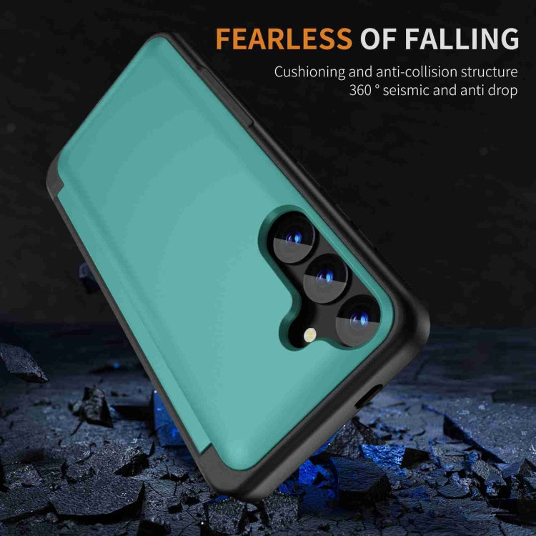 For Samsung Galaxy S22 5G 3 in 1 Flip Holder Phone Case